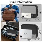 Travel Electronics Organizer Case 2 Pack (Black / Large)
