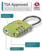 TSA Approved Luggage Locks (4 Pack - Multicolor)
