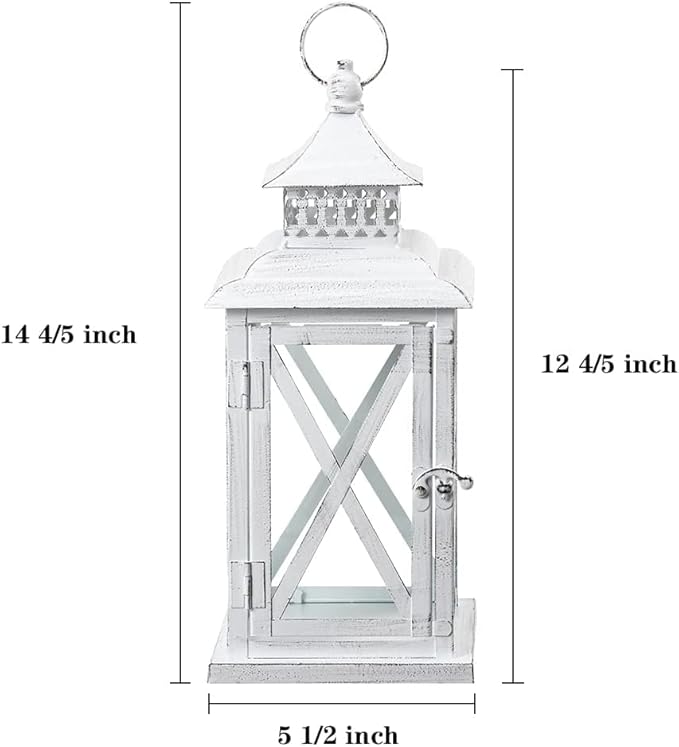 DECORKEY Lantern Decorative Indoor & Outdoor, Large Square Hanging Spring Home - Image 5