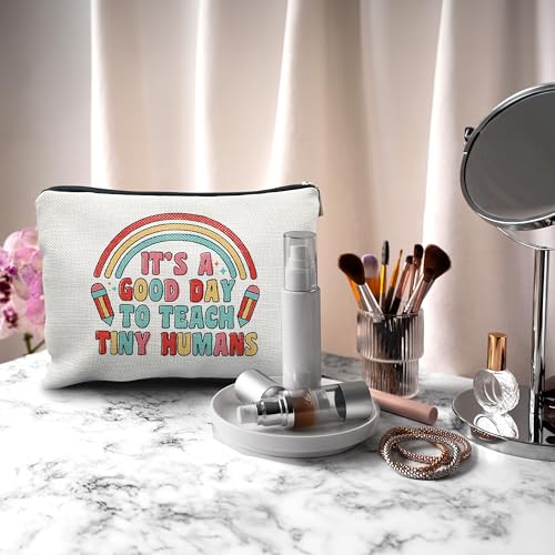 Teacher Appreciation Makeup Cosmetic Bag (Teacher-8)