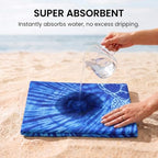 2 Pack Microfiber Beach Towels Oversized 71x32 Turtle Floral (2 Pack Turtle Flowers / X-Large (32x71 inches))