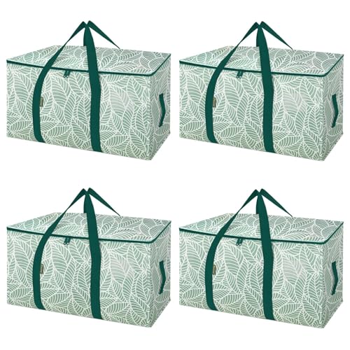 4 Pack Oversized Moving Bags with Reinforced Handles (4-Pack / Antique Folidage)