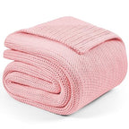 Knitted Weighted Blanket (34-light Pink / 60" x 80" | 15lbs)