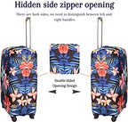 Suitcase Cover (Flower / L: Fit 26-28 Inch Luggage)