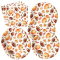 50Pcs Fall Football Paper Plates and Napkins (Fall Football)