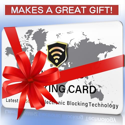 2 Pack RFID Blocking Card for Credit Debit ID Card (White WM)