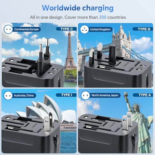 Travel Adapter (Black)