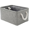 Storage Bins for Shelves (Grey / Small -11.8Lx7.9Wx5.2H)