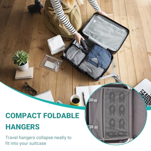 10 Pcs Travel Hangers (Black / 10 Pcs)