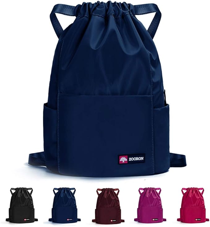 ZOORON Waterproof Drawstring Gym Backpack Bag by ZOORON