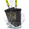 2 Pack Marine Waterproof Phone Pouch (Black/Neon - 2 Pack - Regular / Regular / 2 Pack)