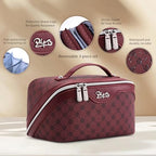 Travel Makeup Bag Cosmetic Bags for Women (A-910-Red)