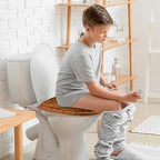 4 Pcs Toilet Seat Covers Warmer (Gray, Violet, Red, Brown / Modern)