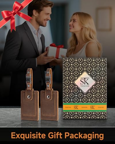 Luggage Tags for Suitcases (Coffee)