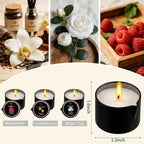 3 Pack Low Temperature Massage Oil Candle Set
