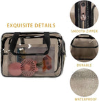 Travel Clear Waterproof PVC Bag, Toiletry Carry Pouch Makeup Artist Bag - Image 4