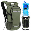 20L Hydration Backpack with 3L Water Bladder Water Backpack for Hiking Hydration Pack Insulated Daypack for Commuting Army Green (Army Green / 3L Bladder)