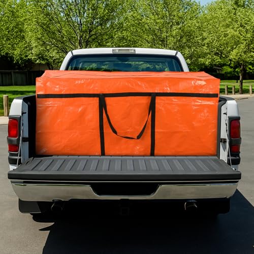 4 Pcs 176 Gallon Extra Large Moving Bags Heavy Duty Storage Bag (176 Gallon / Orange)