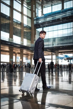 All Aluminum 20'' Luggage with Removable Spinner Wheels, Provide Spare - Image 4