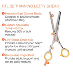 Centrix Roc It Dog Professional Stylist 5” Hair Cutting Shears and RTL (RL 500 & RTL 30 (Lefty))