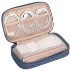 Electronics Travel Organizer Cord Case (Medium / Aegean-Blue)