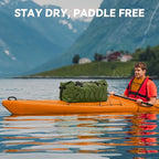Waterproof Duffel Bag Motorcycle Dry Bag Backpack (Pitch Green / 110L)