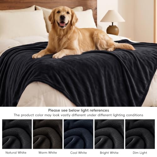 Fleece Throw Blanket 50"x60" (Black / Throw(50" X 60"))