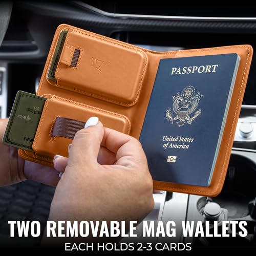 Passport Wallet with Holder for AirTag (Honeywood)