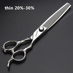 6/7/8 inch Personalized Rose Print Hair Clipper Set (Scissors Set) (7 inch-3pc-B)