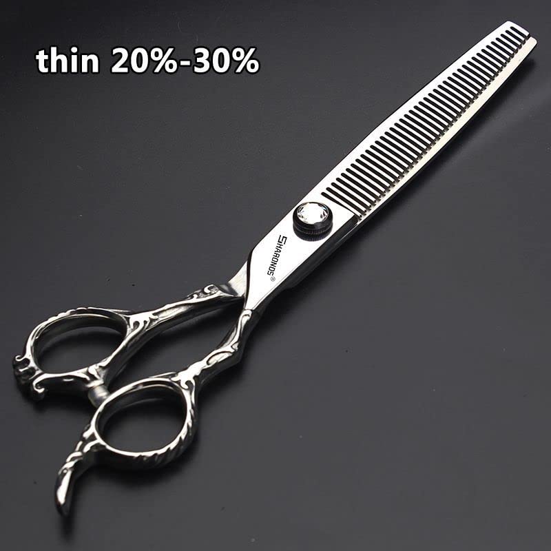 6/7/8 inch Personalized Rose Print Hair Clipper Set (7 inch-3pc-B) (7 Inches-3 Pieces-b)