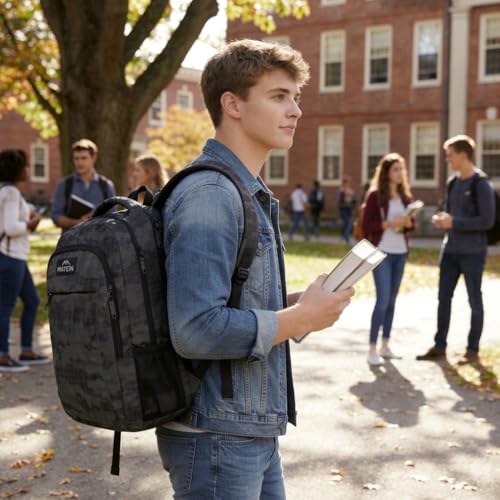 Travel Computer Backpack (15.6 Inch / Grey and Black Camo)