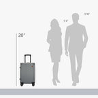 20 Inch Carry on Luggage, Airline Approved 22x14x9 Hard Shell Carry on Suitcase - Image 5