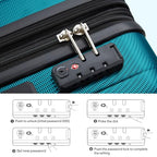 Expandable Hard Shell Luggage Sets (2 Pc Set EXT (20/29) / Caribbean Blue)