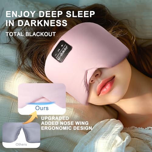 Bluetooth 5.4 Sleep Mask (Soft Pink)