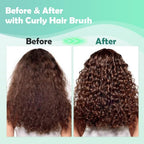 Curl Defining Brush with Side Gear for Curly Hair (Green)