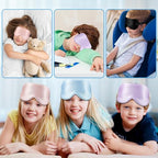 Silk Sleep Eye Mask for Kids (Pink & Blue)