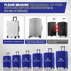 Travel Luggage Cover Protector Scratch (Blue / 22-23inch)