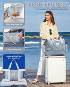 Large Travel Duffle Bag Carry On Weekender Bags for Women Men 18x14x8 Gym (A84-greyblue / X-large)