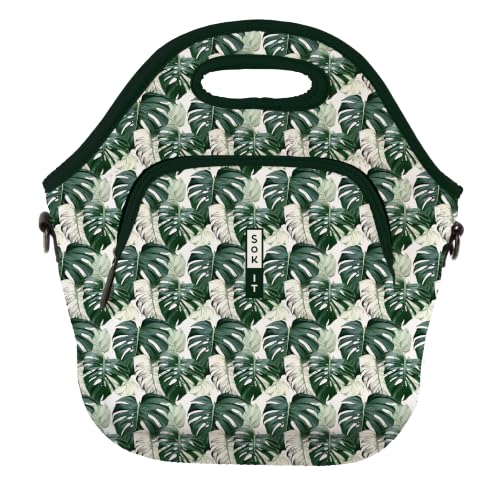 LunchTote Zippered Bag Insulated Neoprene Caddy (Island Escape / X-Large 6.5 Quart Lunch Tote)