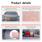 Travel Makeup Bag Cosmetic Bags for Women (G-3-Pink)