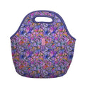 LunchTote Zippered Bag Insulated Neoprene Caddy (Butterfly Galaxy / Large 4.5 Quart Lunch Tote)