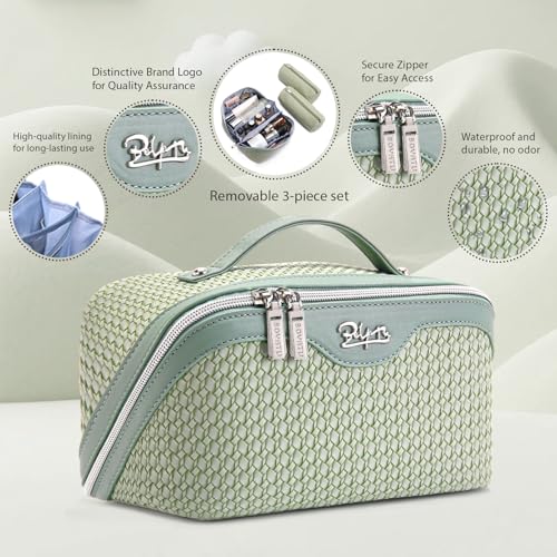 Travel Makeup Bags for Women (03-A-Light Green)
