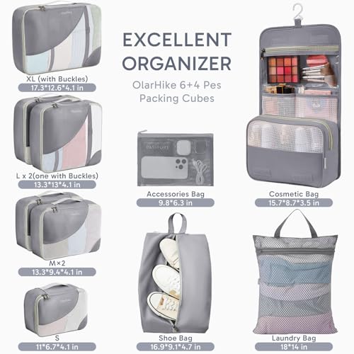 Packing Cubes for Travel (04 Gray)