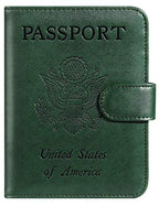 Passport Holder Cover Wallet RFID Blocking (Atrovirens / Passport Covers)