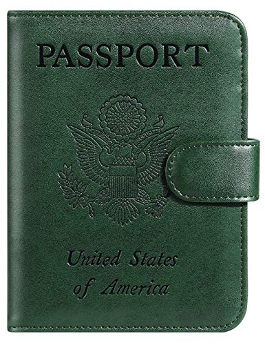 Passport Holder Cover Wallet RFID Blocking (Atrovirens / Passport Covers)