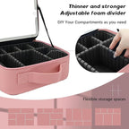 Makeup Bag with Led Mirror, Travel Makeup Organizer with 3 Color Setting & 10X - Image 4