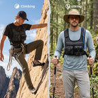USA Patent Running Hydration Vest Backpack (Black V2 / Standard)