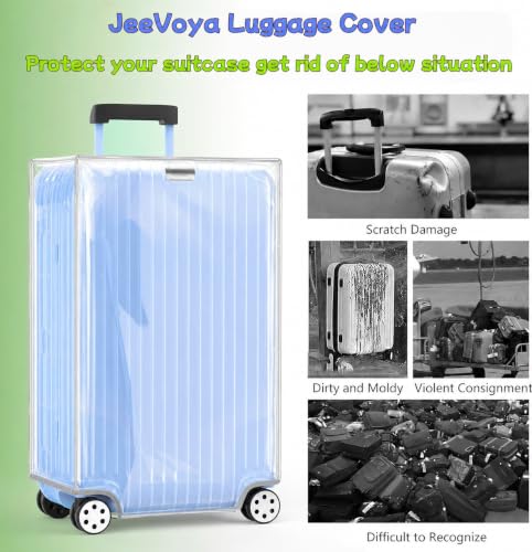 Luggage Covers Full Clear Suitcase Cover Protector (Transparent / 28 inch)