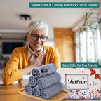 Wash Cloth 6 Pack w (Slate Blue Set / 10x10 inch-6 Pack)
