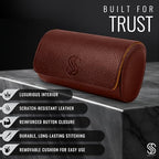 2 Watch Travel Case for Men (Brown & Caramel / 2 Watch Case)